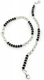 925 Sterling Silver New Born / Toddler Kids Black Beads Najariya - Style#06 925 Sterling Silver New Born / Toddler Kids Black Beads Najariya - Style#06