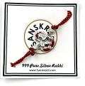 999 Pure Silver Ganesha Rakhi #01 999 Pure Silver Ganesha Rakhi #01