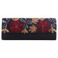 Blue Floral Handmade Women's Clutch Purse Evening bag
