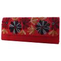 Floral Handmade Womens Red Clutch Purse Evening Bag Floral Handmade Womens Red Clutch Purse Evening Bag