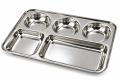 S.S 5 compt thali (12 pack) S.S 5 compt thali (12 pack)