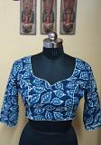 Kalamkari Designer Readymade Saree Blouse-Long Sleeves