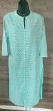 Pleasing Pure Georgette Chikankari Kurti with Pant (XL)