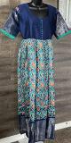 Stylish Designer Pure IKKAT Long Dress (XL)