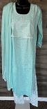Pure Designer Cotton Embroidery Bandhani Kurti with Pant and Dupatta