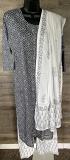 Grey Designer Soft Cotton Kurti with Plazzo Pant & Dupatta Grey Designer Soft Cotton Kurti with Plazzo Pant & Dupatta