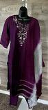 Pure Designer Muslin Cotton Embroidery & Sequence Thread Work Kurti 