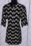 Black White Princess Cut Soft Cotton Short Kurti (M ) Black White Princess Cut Soft Cotton Short Kurti (M )