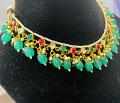 Pachi Kundan Pearl & Emerald Necklace Set