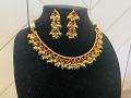 Pachi Kundan Pearl & Ruby Necklace Set