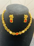 Multi color Stone Necklace Set