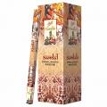 Flute Brand Sandal Natural Masala Incense-7 sticks/pack-25 Packs/Box