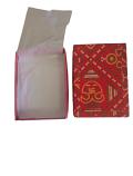 Empty Mithai Box in Traditional Red Bandhani Print w/ Paper (25 pcs)