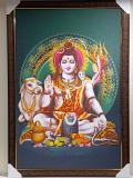 Beautiful Wooden Framed Canvas Print Picture of Shivji # 2 - 23 x 33 Beautiful Wooden Framed Canvas Print Picture of Shivji # 2 - 23 x 33