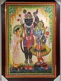 Beautiful Wooden Framed Canvas Print Picture of ShreeNathji # 1 - 23 x 33"