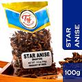 TAJ Premium Indian Star Anise Seeds (Whole Pods), Badian Khatai TAJ Premium Indian Star Anise Seeds (Whole Pods), Badian Khatai
