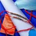 Antique Golden Rakhis -Set of 2 Antique Golden Rakhis -Set of 2