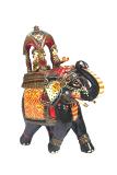 Rajasthani Painted Wood Ambari Elephant