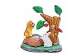 The Foolish Lion & Clever  Rabbit Panchatantra Story Navarathri Golu Doll  