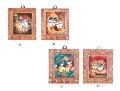 Hand Painted  Radha Krishna  Key Holder Small