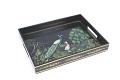 Ethnic Hand painted Peacock Wood Tray Ethnic Hand painted Peacock Wood Tray