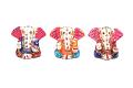 HAND PAINTED MEENAKARI METAL BIG EAR GANESHA  2"(EACH) 