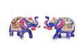 HAND PAINTED MEENAKARI METAL Elephant 2" ( each)