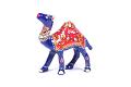 HAND PAINTED MEENAKARI METAL CAMEL 2" HAND PAINTED MEENAKARI METAL CAMEL 2"