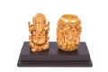 Rajasthani Wood carved penstand With Ganesha Statue Rajasthani Wood carved penstand With Ganesha Statue