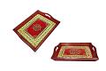 Ethnic Jodhpuri Wooden Tray with Traditional Artwork  