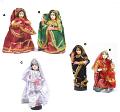 Handmade Rajasthani Fabric Kopa Navarathri Doll 6"