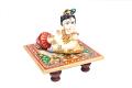 Marble Chowki With Bal Krishna Marble Chowki With Bal Krishna