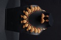 Antique Lakshmi South Indian Necklace With Matte Gold Plating Antique Lakshmi South Indian Necklace With Matte Gold Plating