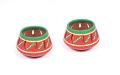 Earthen Bright Small T lights - Set Of 2 Earthen Bright Small T lights - Set Of 2