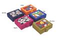 Kalamakari Silk Jewelry Partition Box Kalamakari Silk Jewelry Partition Box