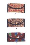 Handy Kalamkari Purse with Coconut Button Handy Kalamkari Purse with Coconut Button
