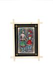 Terracotta Wood Frame - Couple with Dholak