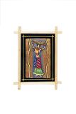 Terracotta Wood Frame - Lady With a Basket