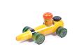 Handcrafted Wooden Channapatna wooden Toy Car in Yellow
