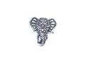 Metal Elephant Ring Silver