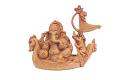 WOODFINISH MARBLEDUST BOAT GANESHA