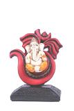 OM GANESHA IDOL - SMALL RED