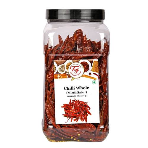 TAJ Premium Indian Whole Chilli (Whole Mirchi, without stem) TAJ Premium Indian Whole Chilli (Whole Mirchi, without stem)