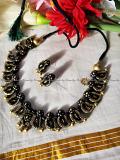 Mango design- Choker terracotta jewelry-Temple jewelry necklace set Mango design- Choker terracotta jewelry-Temple jewelry necklace set
