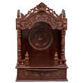 Wooden Engraved Pooja Mandir - Rosewood Mandap Temple - 18 Inches