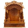 Wooden Engraved Home Puja Mandir Torana Antique Oakwood Temple 16 X 30 X 40