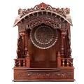 Wooden Engraved Home Puja Mandir Torna Rosewood Temple 16 X 30 X 40 Inches 