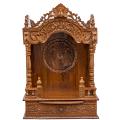 Wooden Engraved Home Puja Mandir Mandap Antique Oakwood Temple 12 X 24 X 33