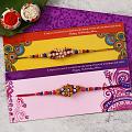 Designer Bead Work Rakhi Set for Brother Designer Bead Work Rakhi Set for Brother