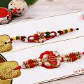 Set of 2 Designer Rakhi in Traditional Design